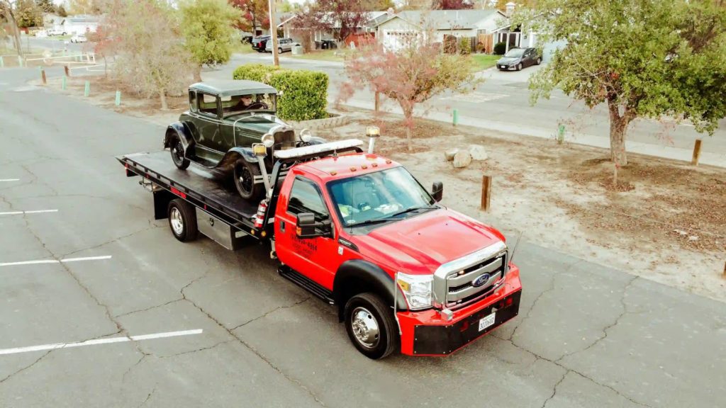 Flatbed wrecker service near me Sacramento